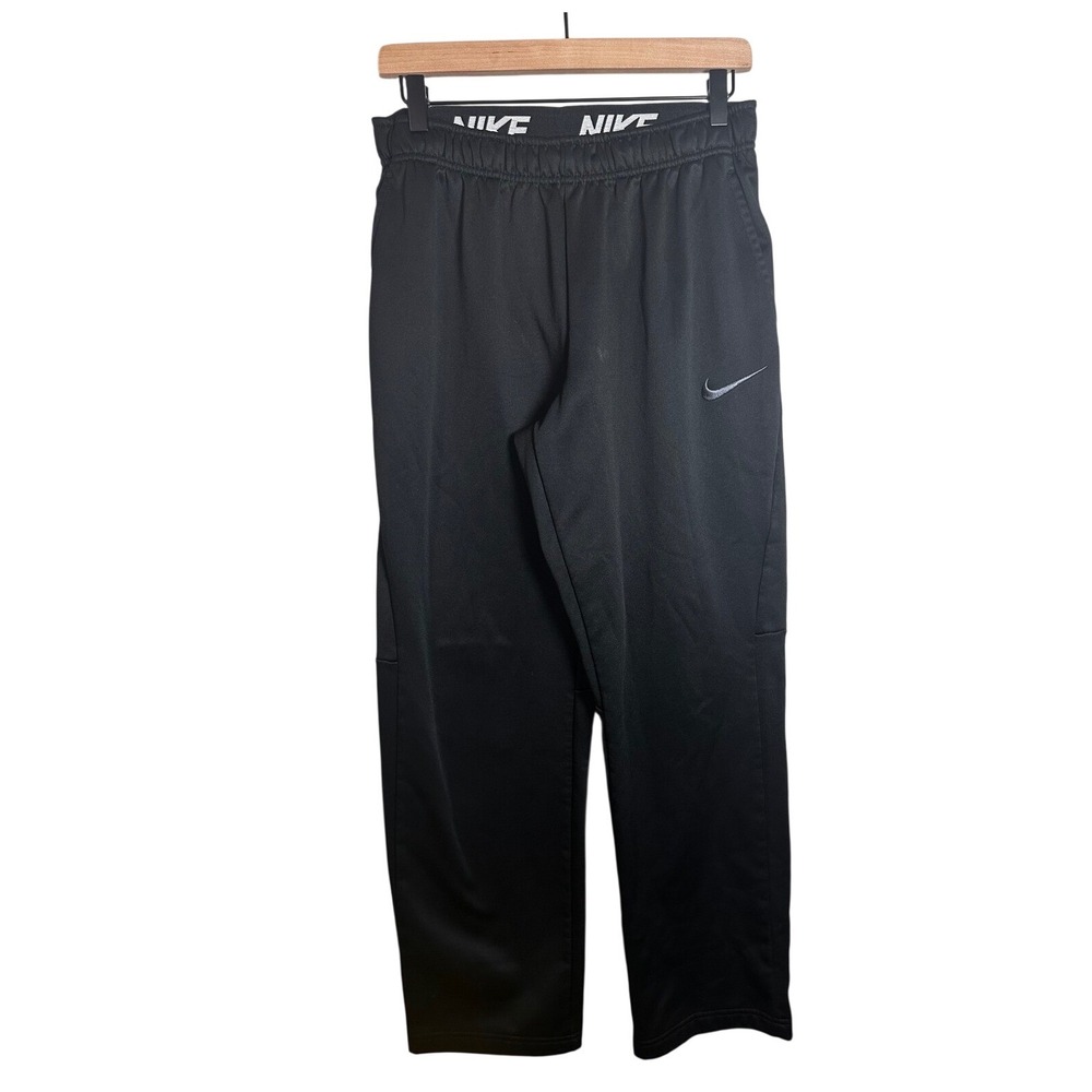 Nike Dri-FIT Therma Training Pants Mens Medium Black Fleece Lined‎ 800191-010